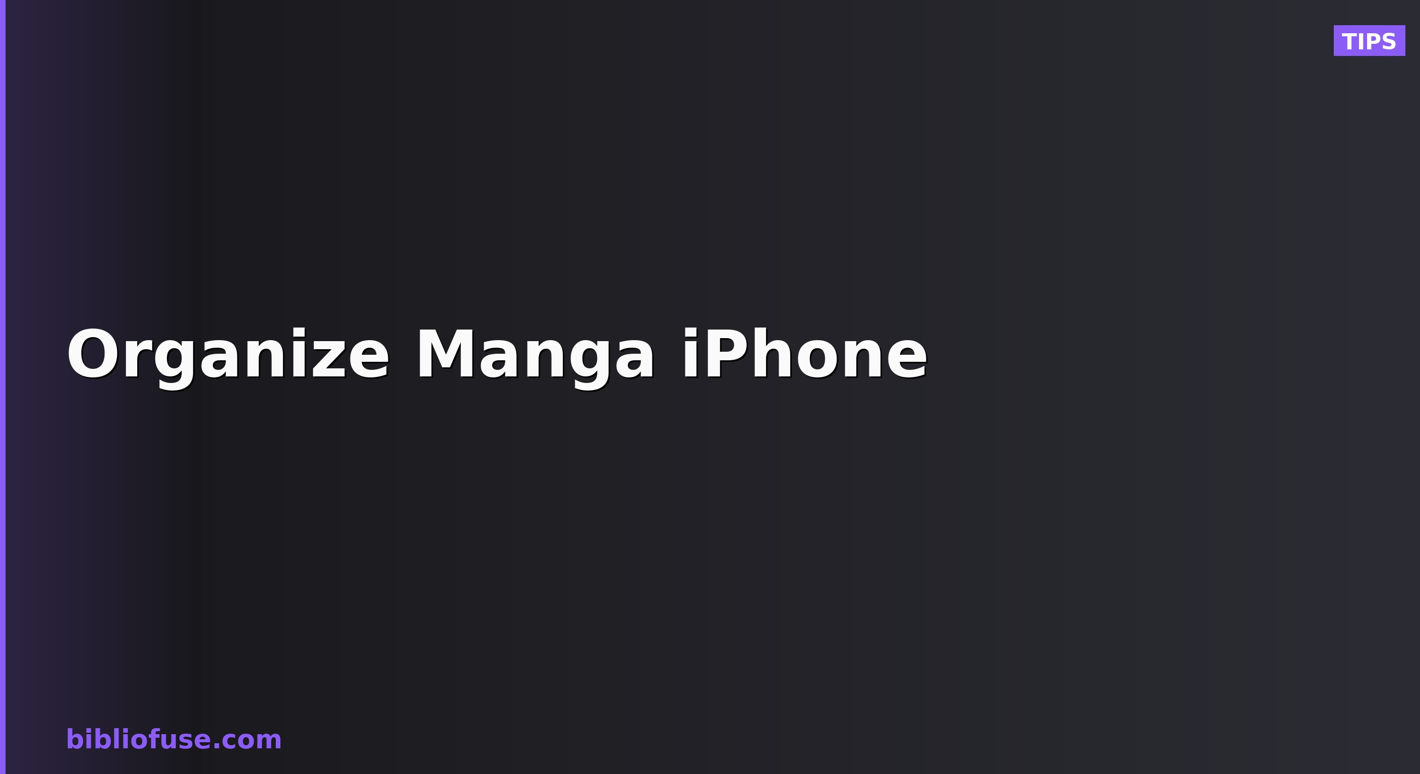 Cara Mengatur Manga mengikut Siri dalam BiblioFuse di iPhone